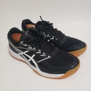 Asics Womens Upcourt 4 1072A055 Black Shoes s Size 11 Mens 9.5 Great Traction.